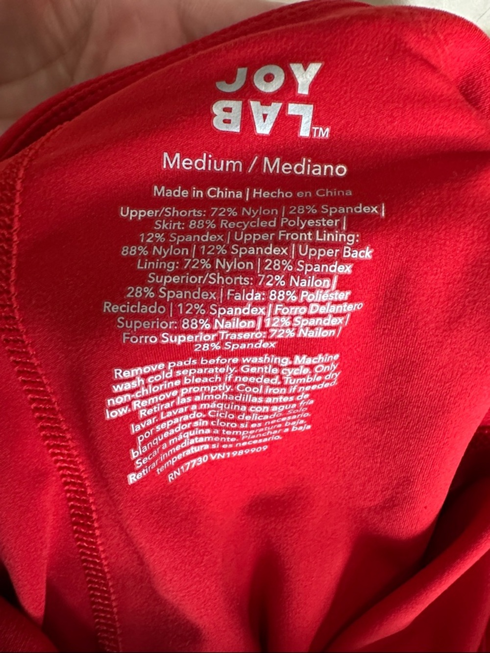 JoyLab Red Mini Dress - Picture 8 of 8